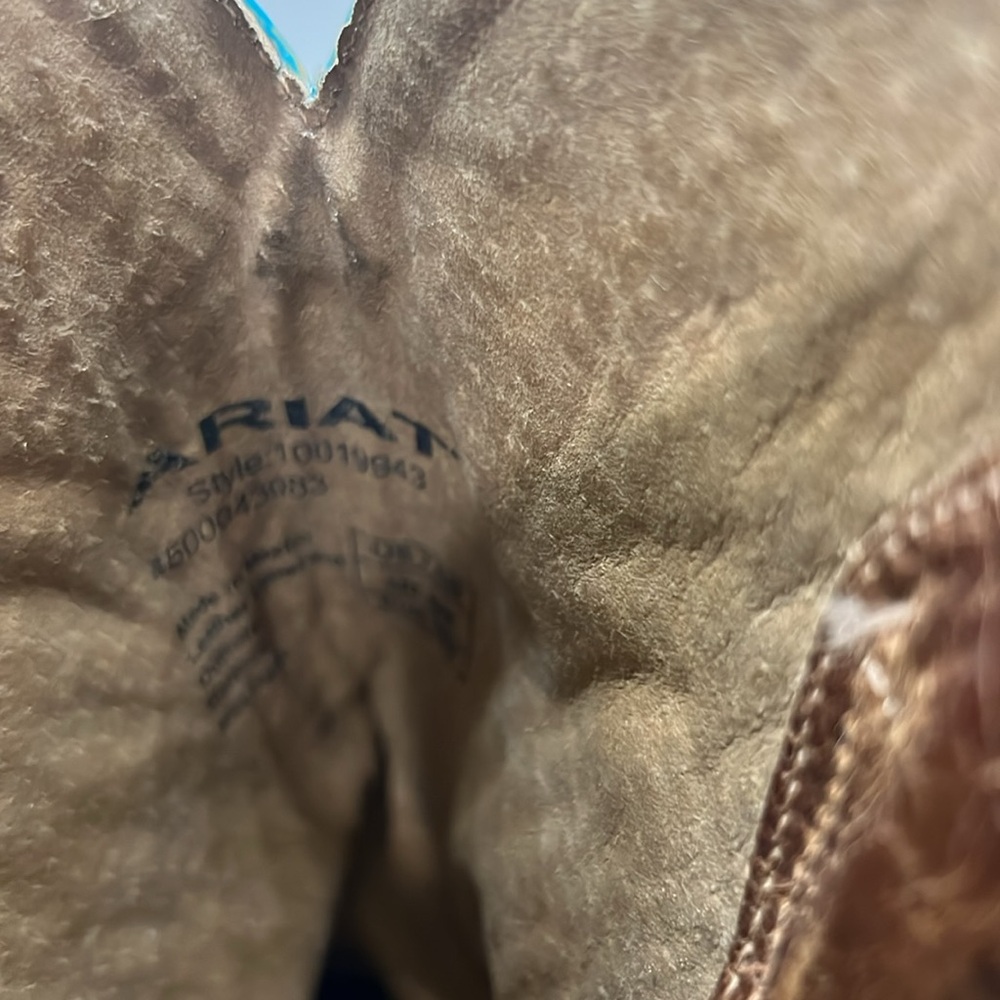 Ariat® Ladies Circuit Champion Floral Brown & Turquoise Boots - Picture 11 of 16